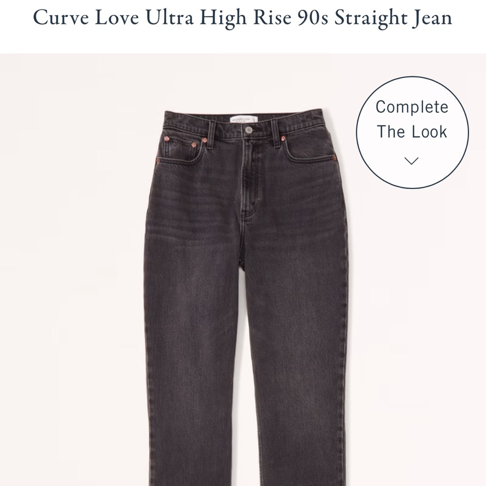 Abercrombie Curve Love 90’s Straight Ultra High Rise